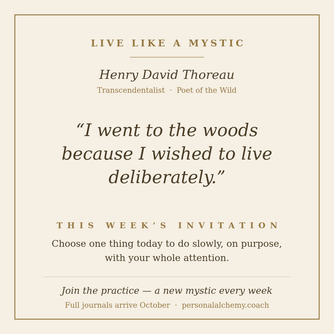 Thoreau — July 13 drop