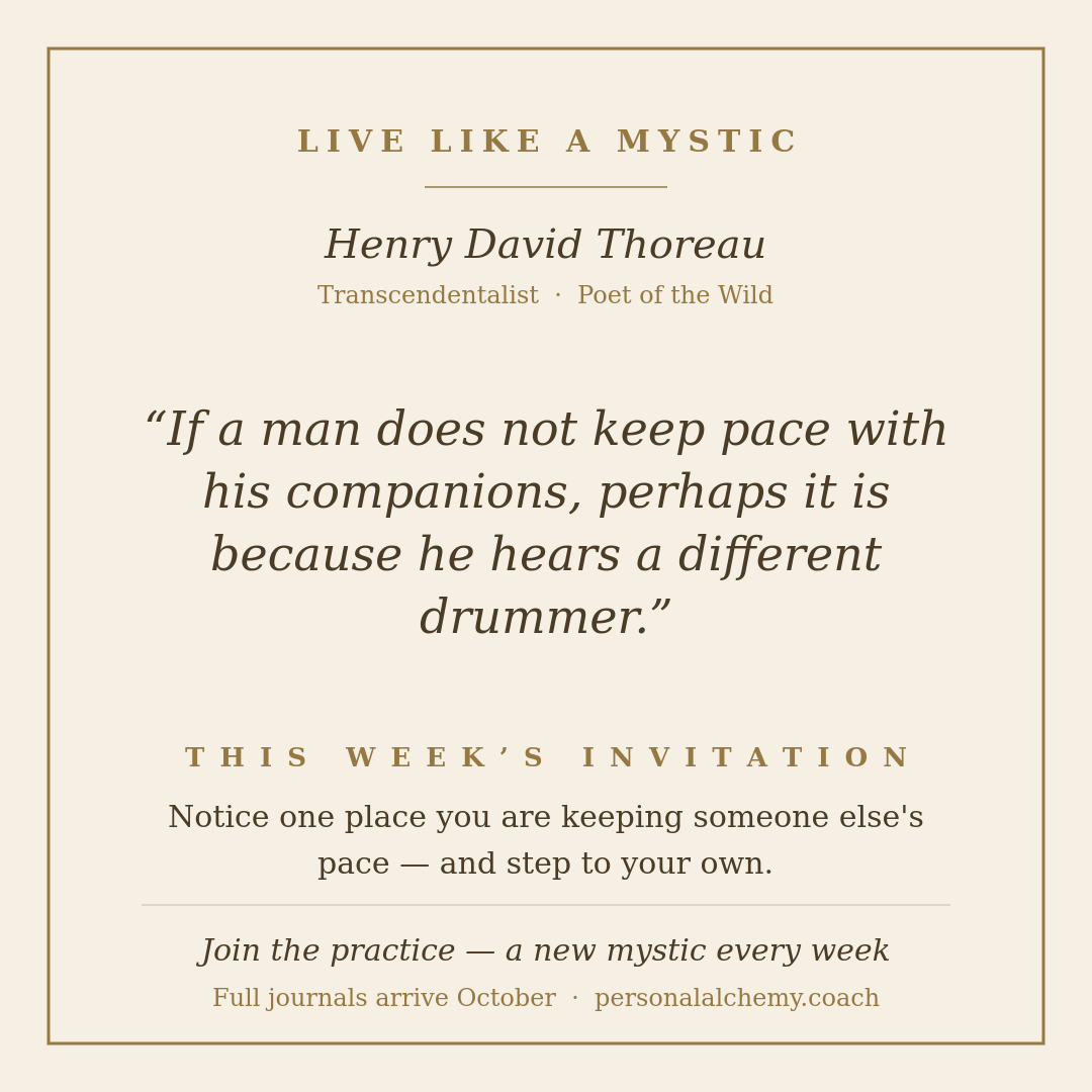 Thoreau — July 20 drop