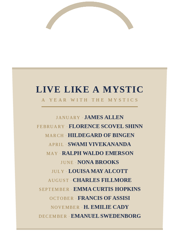 Live Like a Mystic tote — reverse