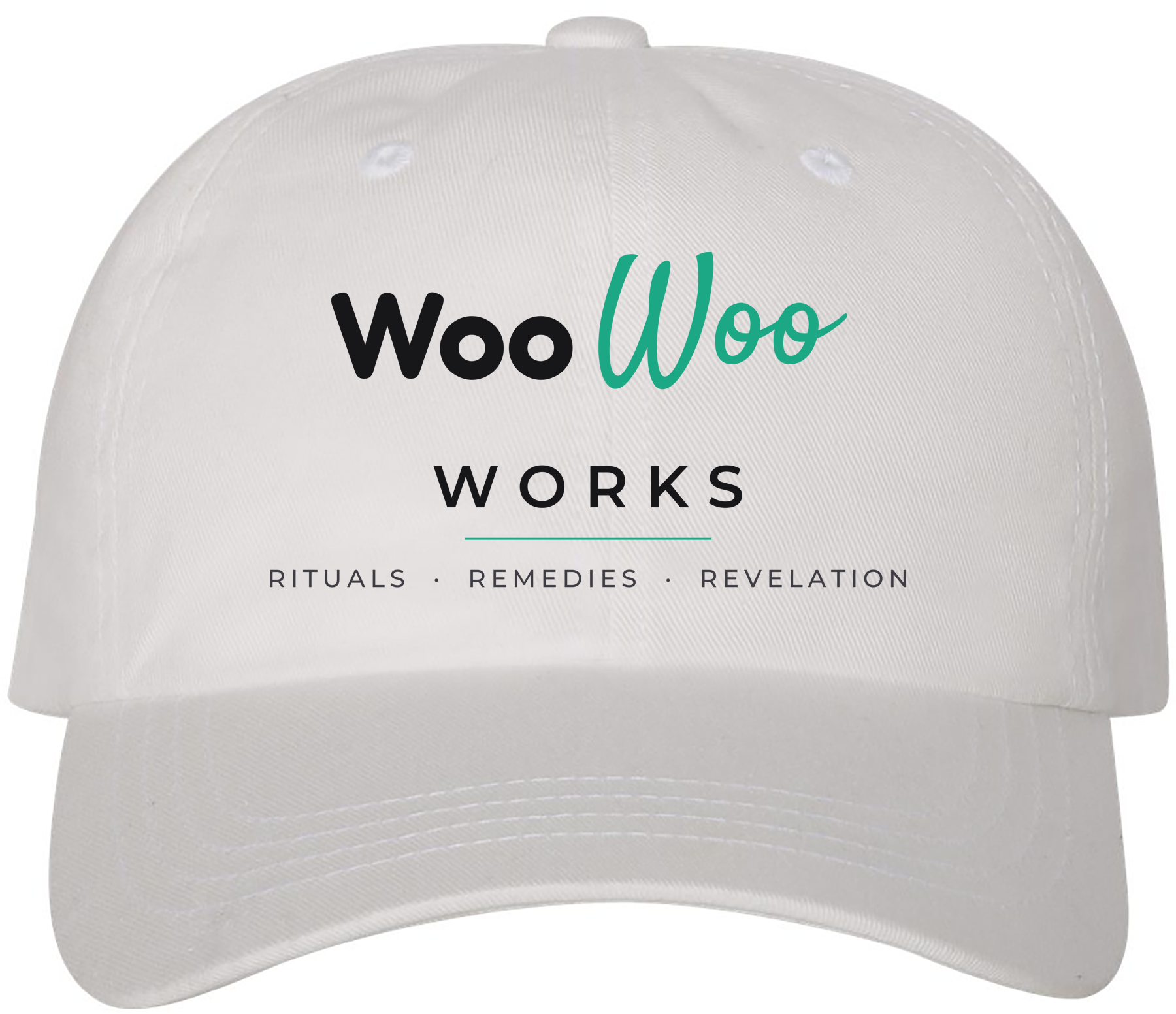 Woo Woo Works white cap